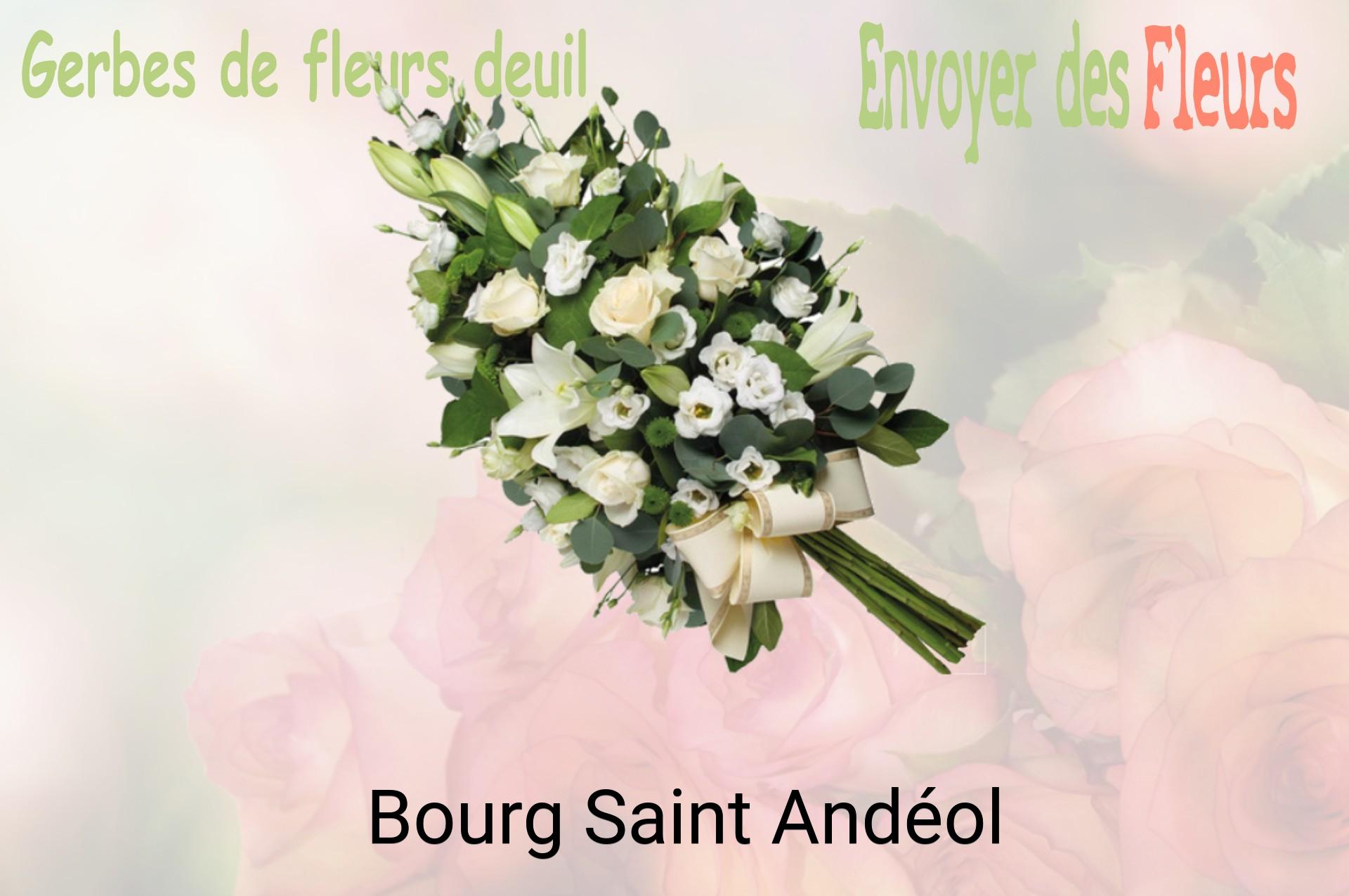 Gerbe de fleurs de deuil livrée à Bourg-Saint-Andéol
